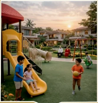 Concept image of children enjoying a play area