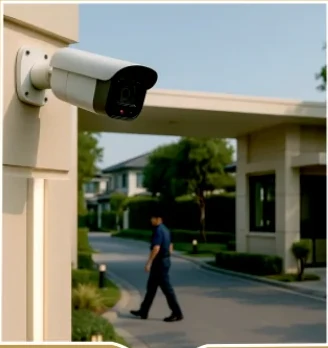 Concept image of gated entry security