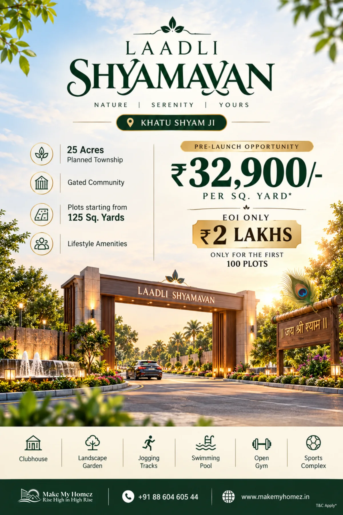 Promotional pre-launch brochure visual